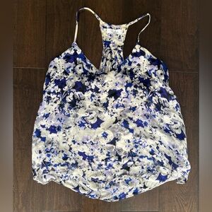 Parker Blue and White Floral Camisole. Bergdorf Goodman